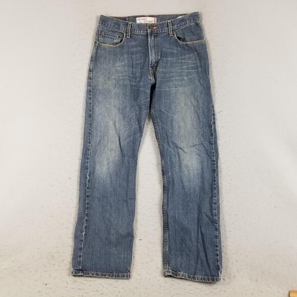 Levis 569 Jeans Mens 33x32 Blue Relaxed Straight Denim 100% Cotton Medium Wash - Picture 1 of 14